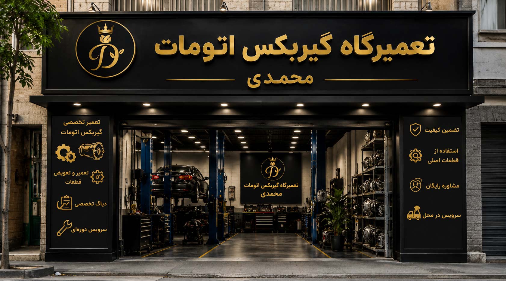 نمونه طراحی سایت گیربکس اتومات محمدی