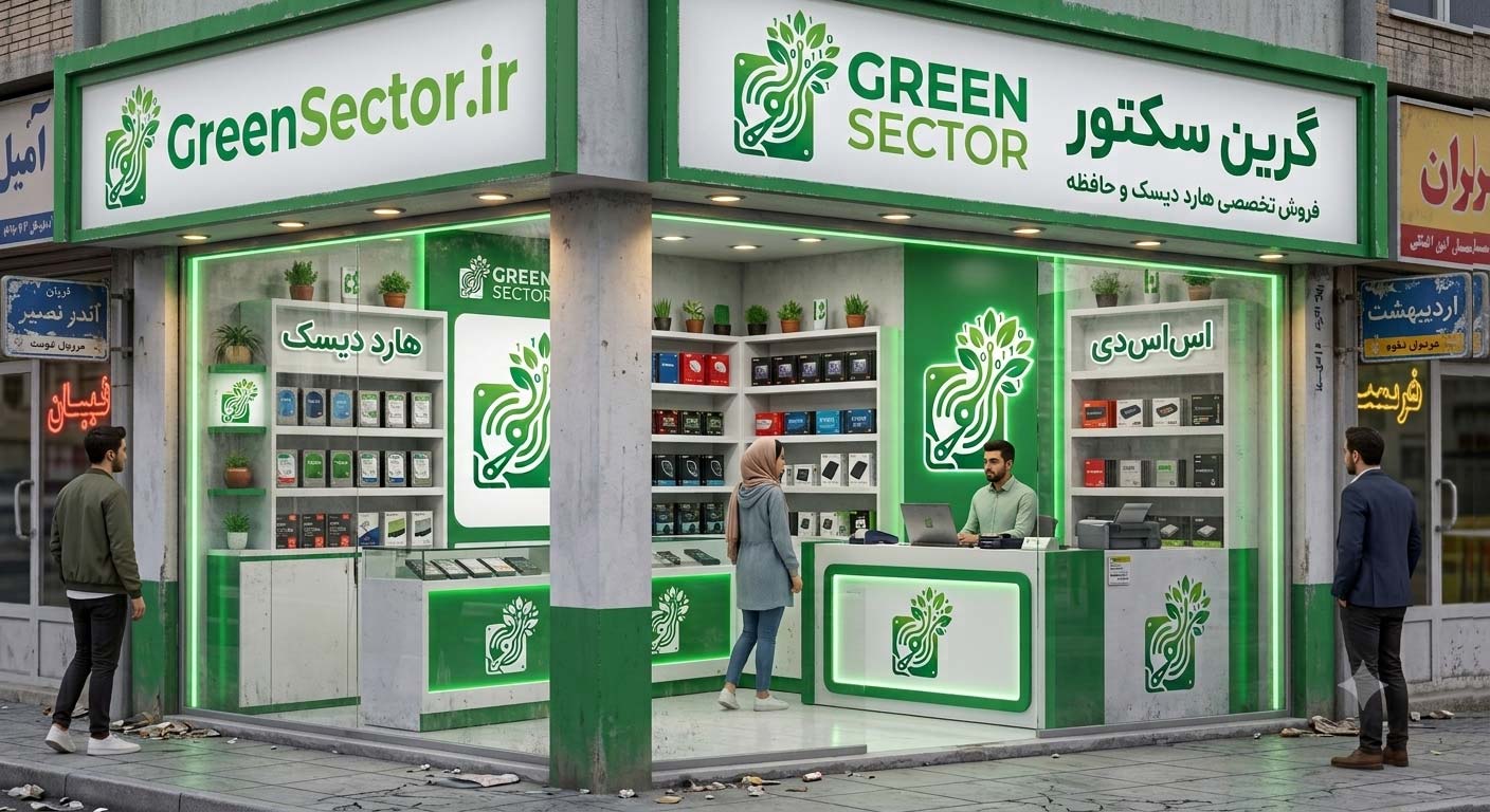نمونه طراحی سایت فروشگاه گرین سکتور